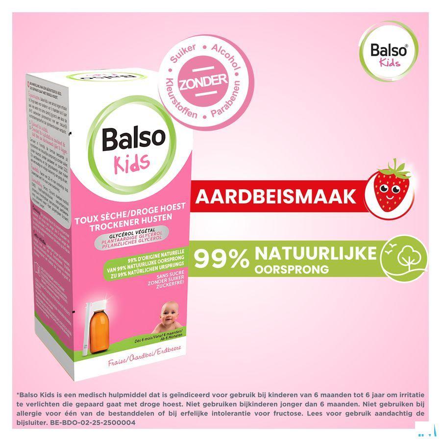 Balso Kids Hoestsiroop Z/Suiker 125ml + Pipet