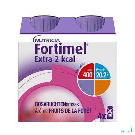 Fortimel Extra 2Kcal Fruits Foret 4X200 ml  -  Nutricia