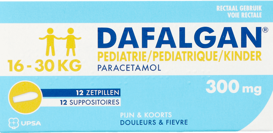 Dafalgan Pediatrie 300 mg Suppo 12