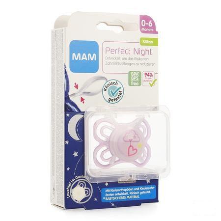 Mam Sucette Perfect Night 0-6m Fille