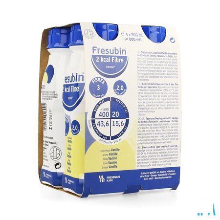 Fresubin 2 Kcal Fibre Drink 200 ml Vanille  -  Fresenius