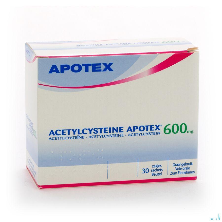 Acetylcysteine Apotex Zakjes 30 X 600 mg
