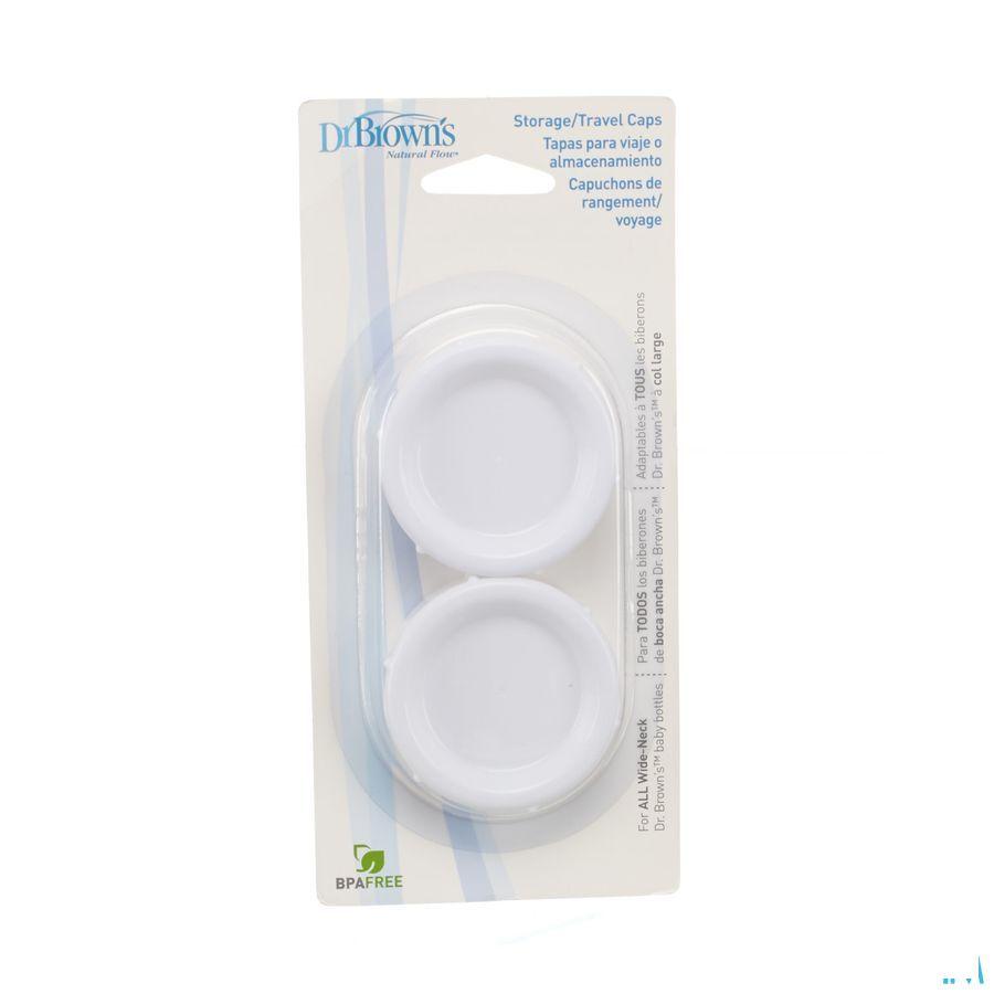 Dr Brown Opbergdopjes Zuigfles 120 + 240 ml 2 Escos