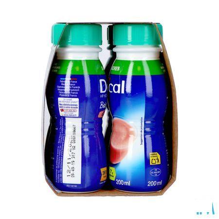 Delical Melkdrank Z/Suiker Aardbei 4X200 ml