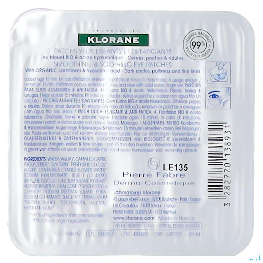 Klorane Visage Bleuet Patchs Defatig.Express 1 x 2