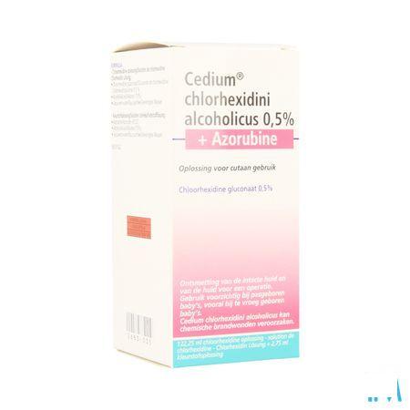 Cedium Chlorhexidini Gluc Alc 0,5% 125 ml + azorubine