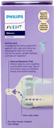 Philips Avent Natural Airfree Zuigfles Beer 260 ml