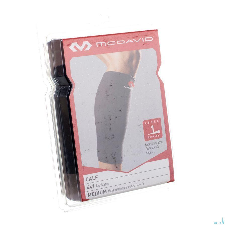 Mcdavid Del Calf Support Black/scarlet M 441