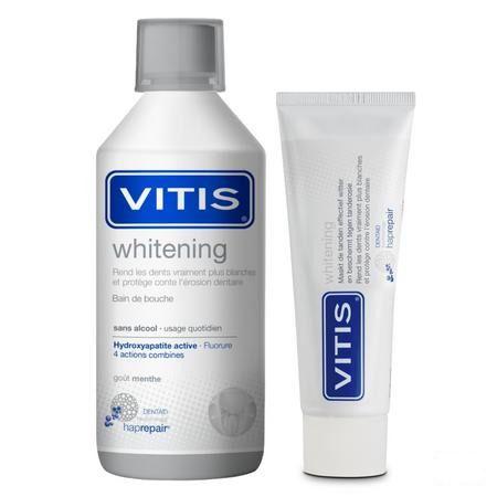 Vitis Whitening Mondspoelmiddel 500 ml 3882  -  Dentaid