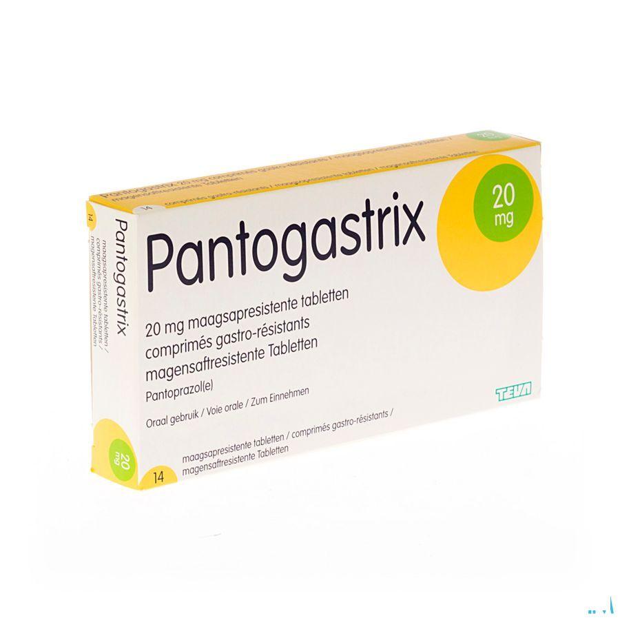 Pantogastrix Teva 20 mg Maagsapresist Tabletten 14x20 mg 