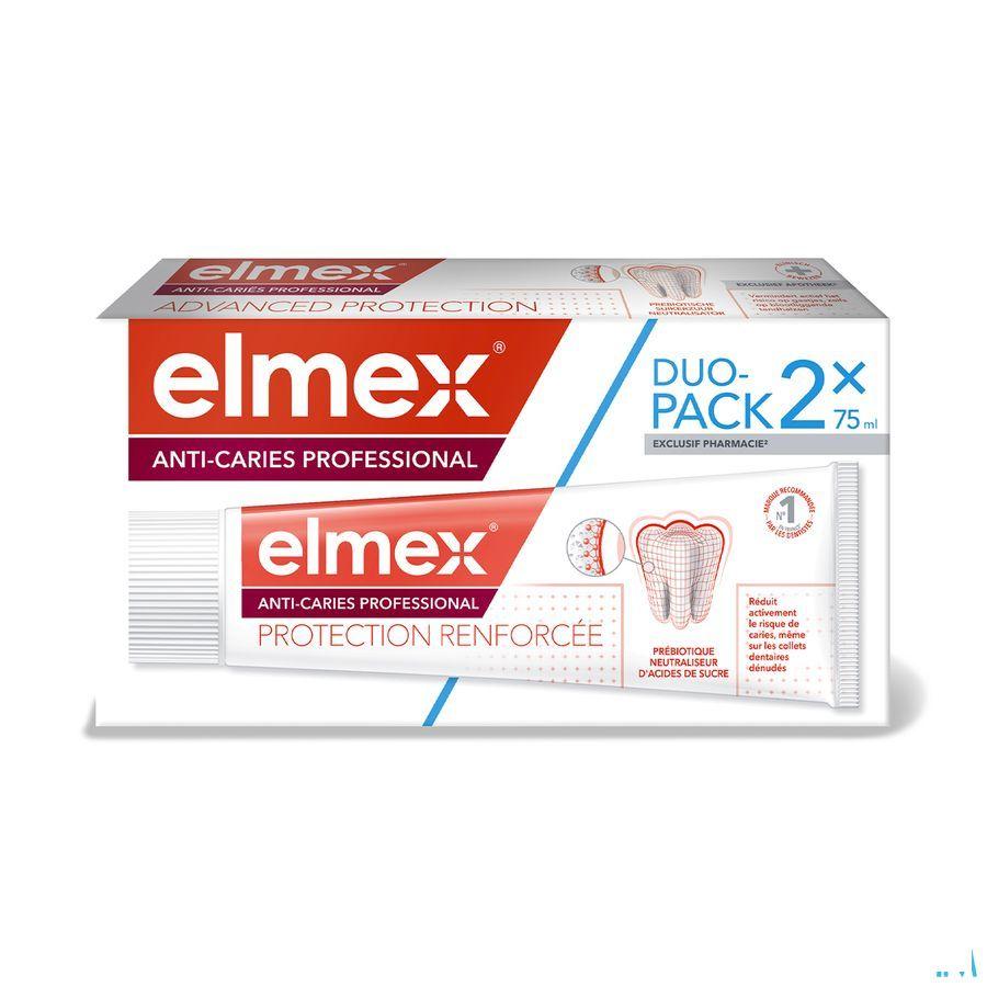 Elmex Dentifrice A/Caries Professionnel 2 x 75 ml