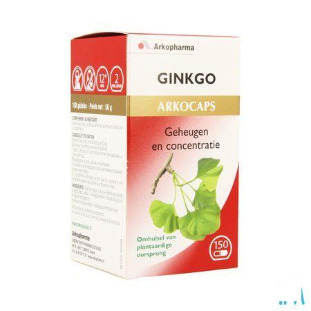 Arkocaps Ginkgo Biloba Plantaardig 150 3733110  -  Arkopharma