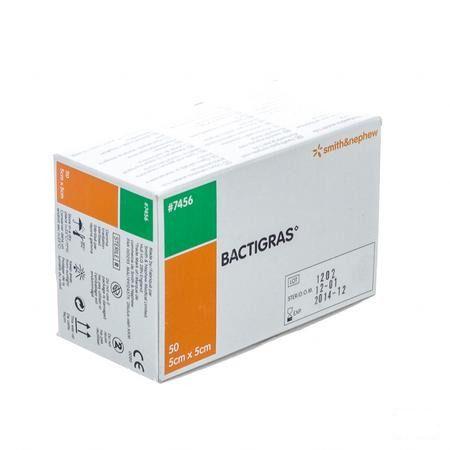 Bactigras Verband 5cmx 5cm 50 7456  -  Smith Nephew