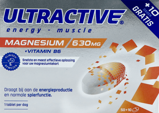 Ultractive Magnesium 630 mg Comprimes 60