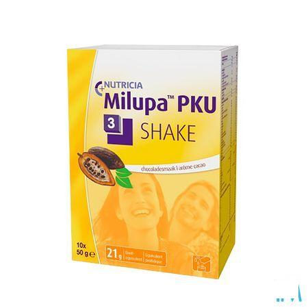Pku 3 Shake Chocolade Zakje 10x50 gr  -  Nutricia