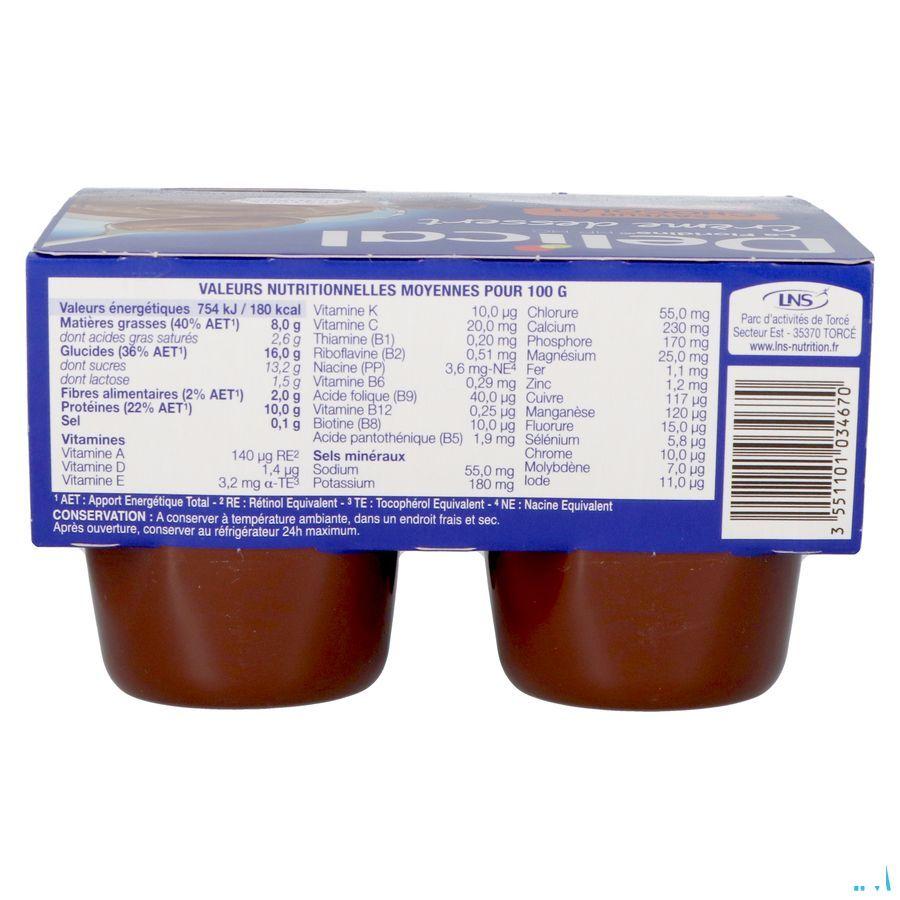 Delical Creme Dessert La Floridine Chocolad.4 x 200 gr