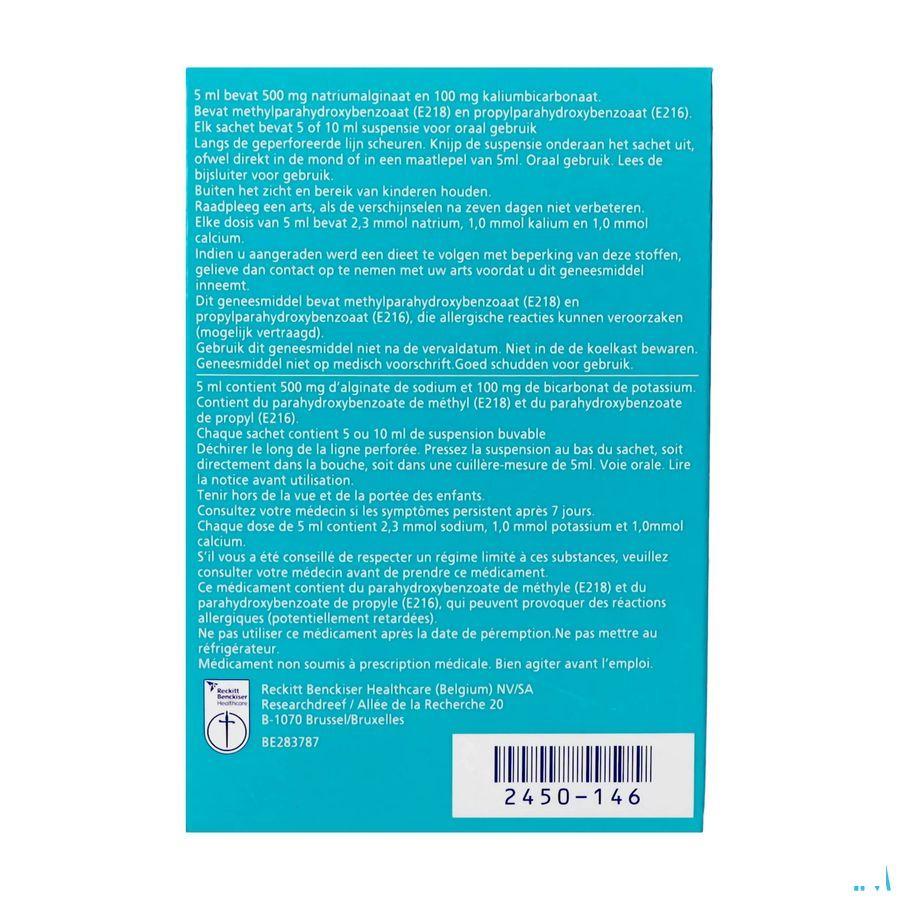 Gaviscon Advance Orale Suspensie Munt Ud Zakje 20x10 ml