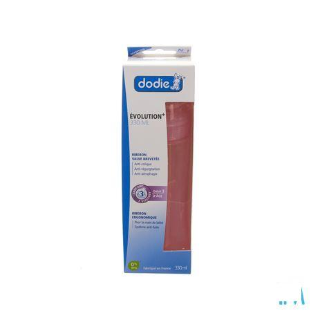 Dodie Biberon Iniiation + Tet. Debit 3 Rose 330 ml