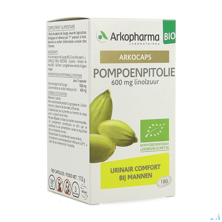 Arkocaps Pompoenpitolie Bio 180 Capsule  -  Arkopharma