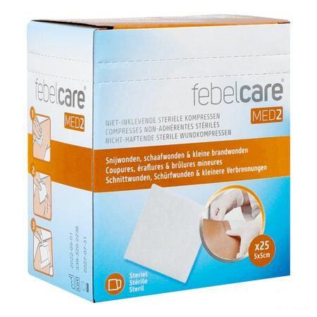 Febelcare Med2 Komp.n-inkl. Ster. 5,0x 5,0cm 25x1