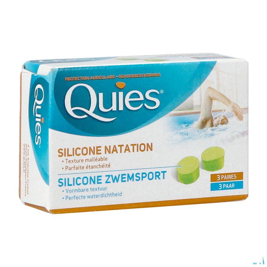 Quies Oordoppen Speciaal Zwemsport Maxi Sil.3paar  -  Quies