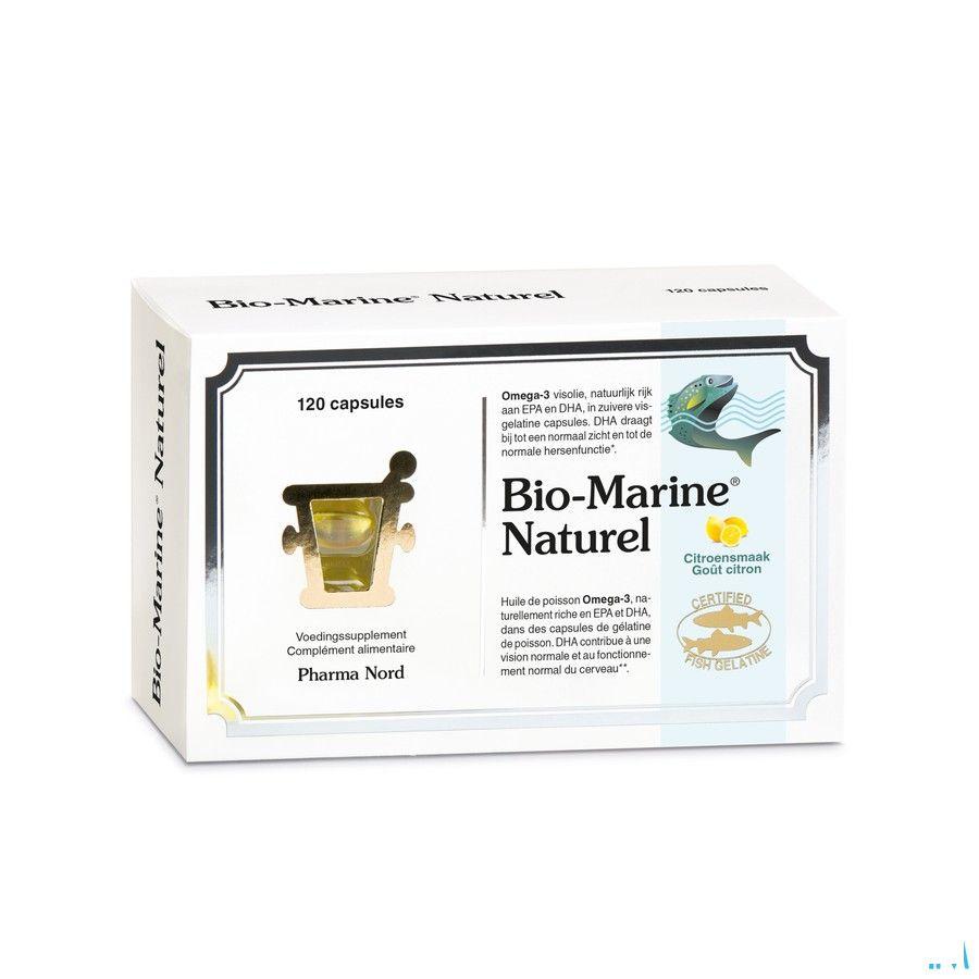 Bio Marine Naturel Citron Caps 120 X 500 mg  -  Pharma Nord