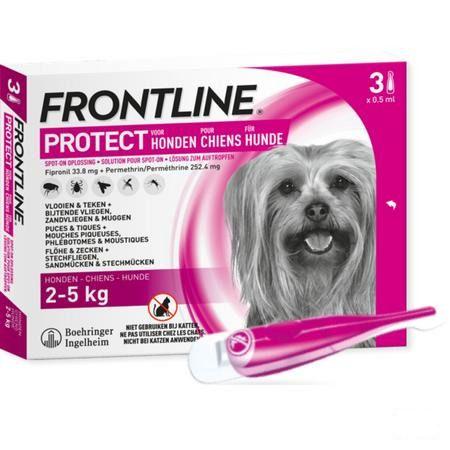 Frontline Protect Spot On Opl Hond 2-5Kg Pipet 3