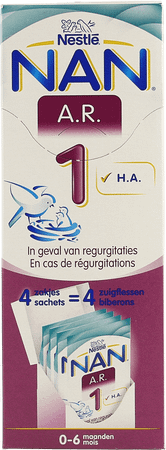 Nan Ar1 Lait Poudre 4x26,2g  -  Nestle
