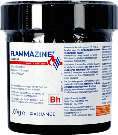 Flammazine 1% Creme 1 X 500 gr