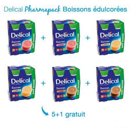 Delical Pharmapack Hp Hc Edulc. 5 + 1x(4x200 ml)  -  Bs Nutrition