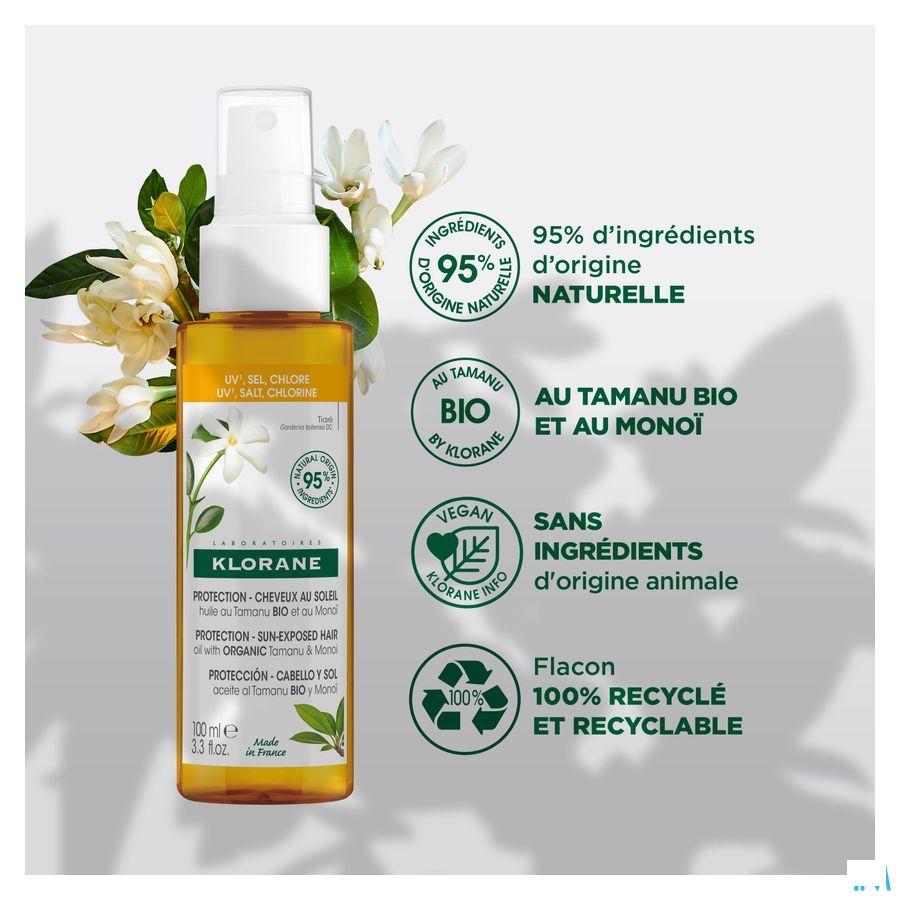 Klorane Capilaire Olie Tamanu&Monoi Bio 100 ml