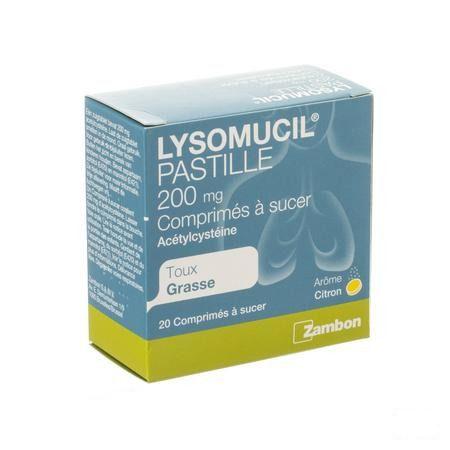 Lysomucil 200 Comprimes A Sucer - ZuigComprimesetten 20