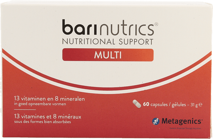 Barinutrics Multi Caps 60 23328 Metagenics  -  Metagenics Belgium