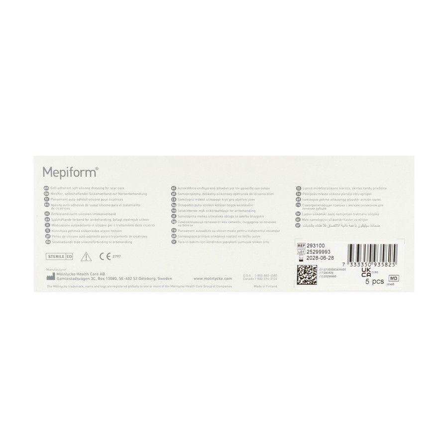 Mepiform Pansement Adh A/Cicat. Ster 4X30,0Cm 1 293100