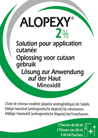 Alopexy 2 % Liquid Flacon Plast ette 3x60 ml