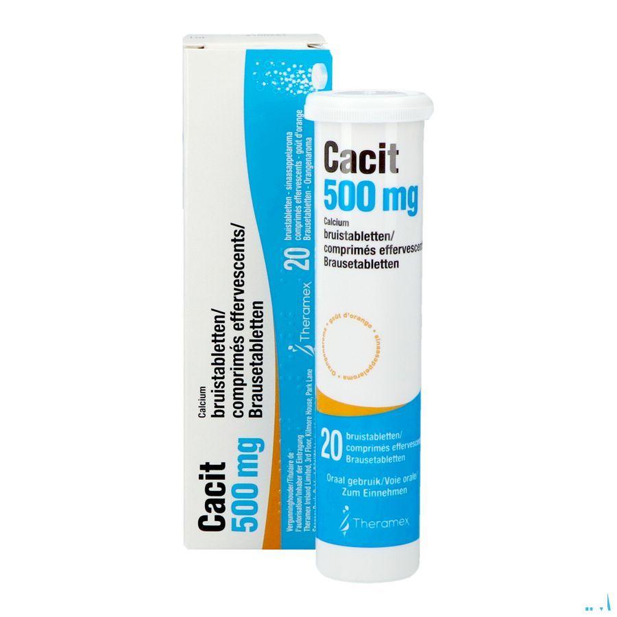 Cacit 500 Bruistabletten Tube 20 X 500 mg