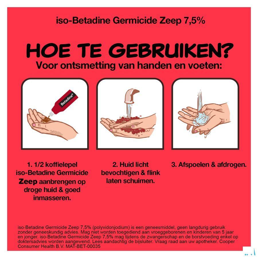 Iso Betadine Germicide Zeep 7,5% 125 ml