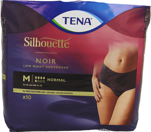 Tena Silhouette Noir Low Waist M 10 795516