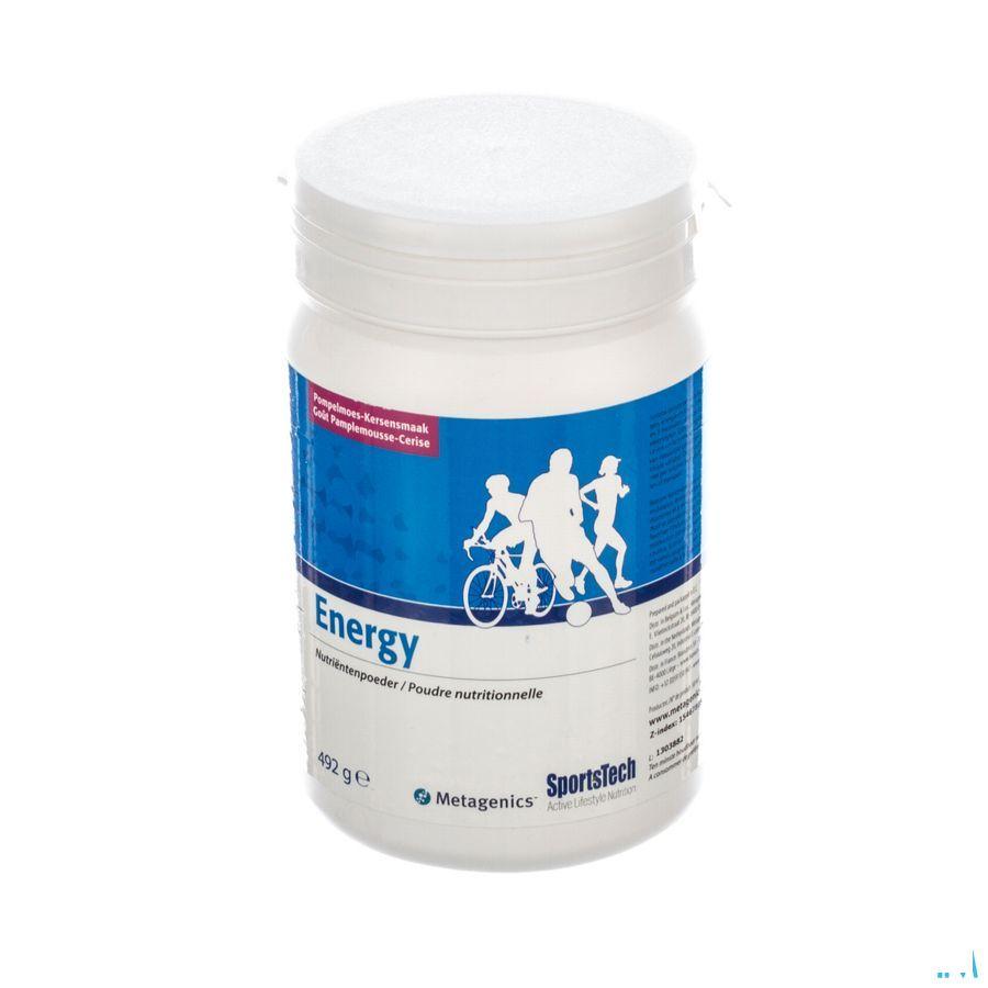 Sportstech Energy Grapefruit-cherry Poudre 492g  -  Metagenics