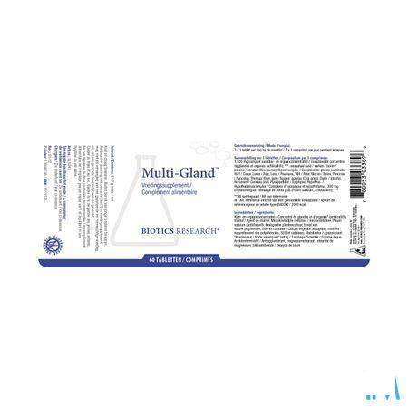Biotics Multi-Gland 60 comprimés  -  Energetica Natura