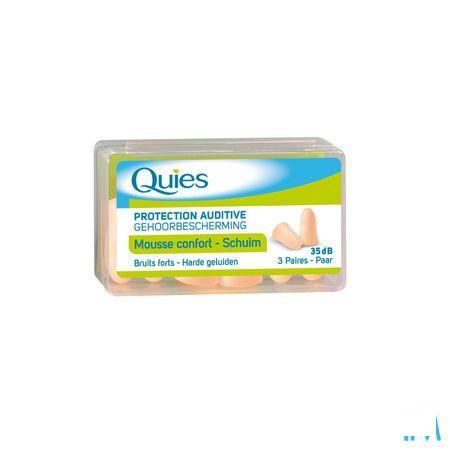 Quies Oordoppen Mousse Huidkleur 3 Paar  -  Quies