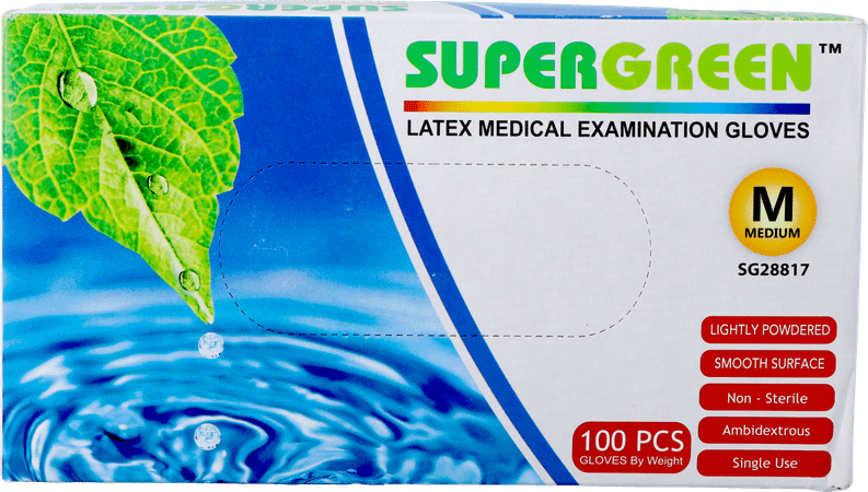 Pharmex Supergreen Latex M Gepoederd 100
