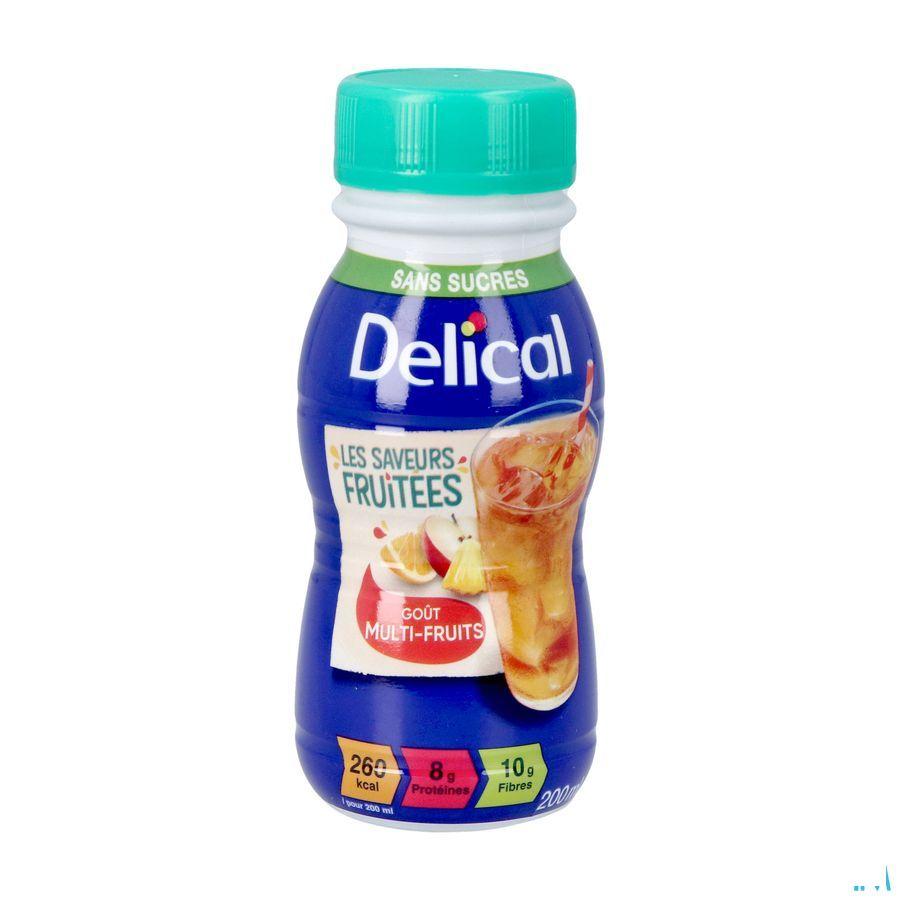 Delical Drink Multivruchten Z/Suiker 4 x 200 ml