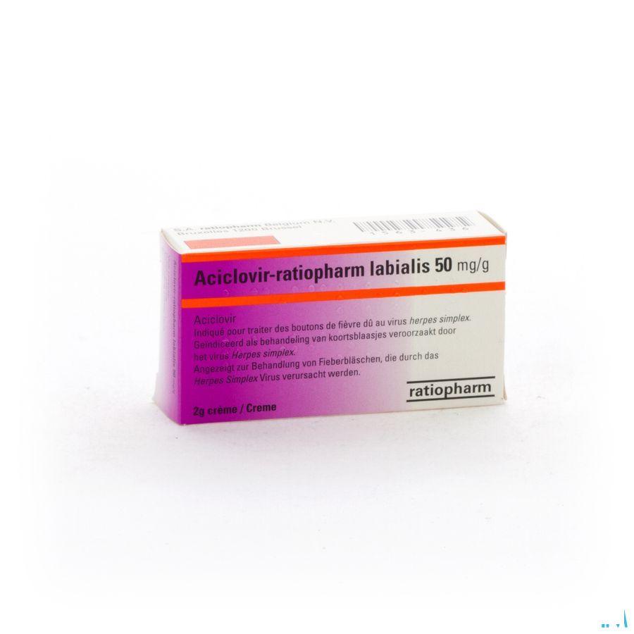 Aciclovir Teva Labialis Creme Tube 2g