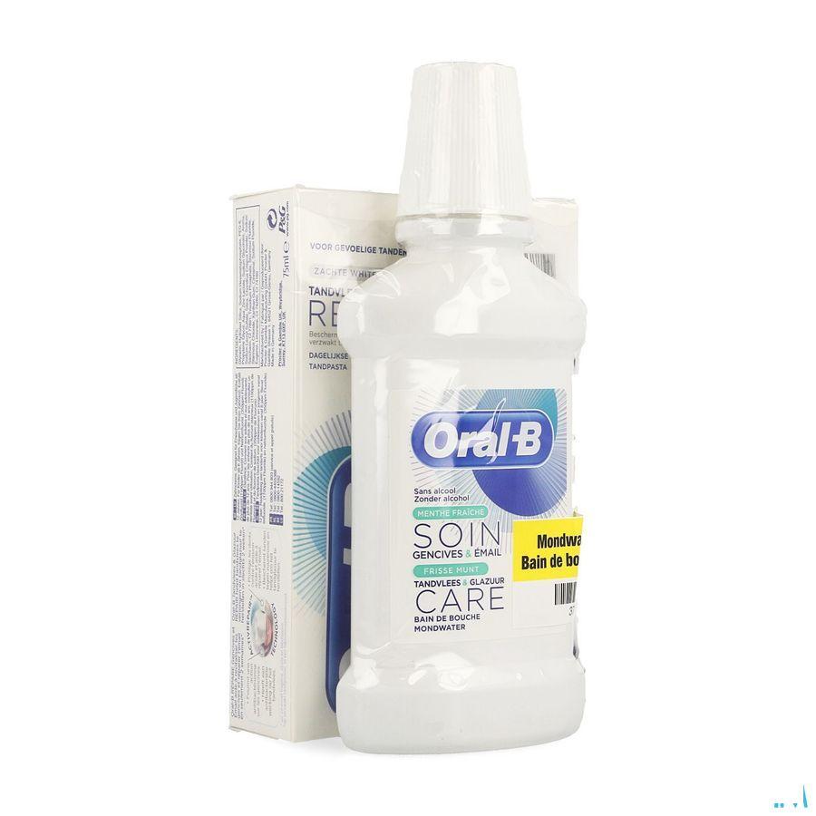 Oral-B Tp Gum&Enam.Rep.White 2X75ml+B.Bouche 250ml