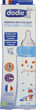 Dodie Biberon Initiation+ Bleu Pompier 330 ml