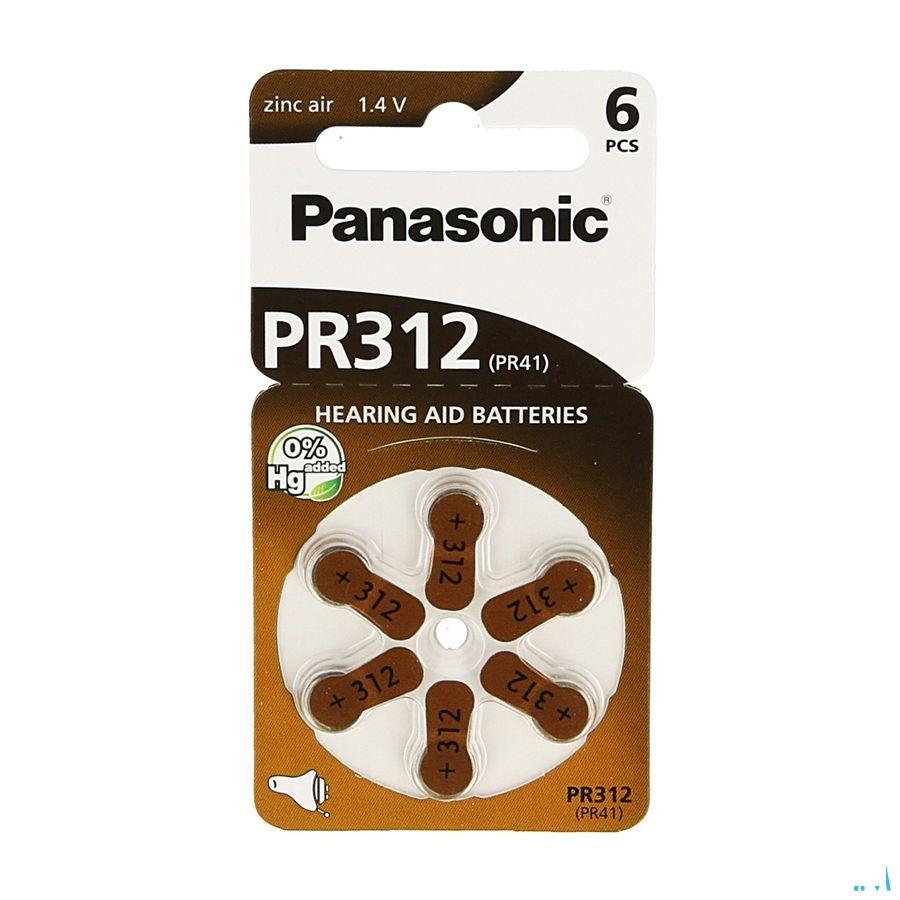 Panasonic Batterij Oorapparaat Pr 312H 6