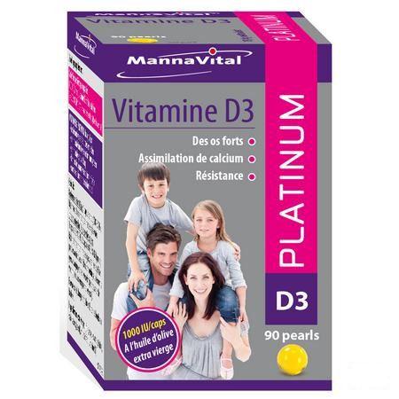 Mannavital Vitamine D3 Platinum Capsule 90