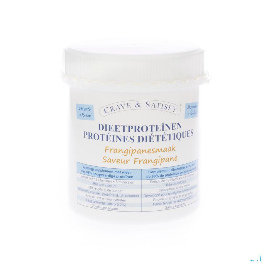 Crave & Satisfy Dieetproteinen Frangipan Pot 200 gr