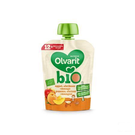 Olvarit Bio Pomme Abricot Mangue 12M 90G  -  Nutricia